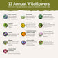 List of flower species and seeds included in the Wildflower Seed Mix.
