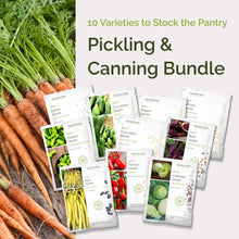 Graphic of pickling and canning bundle pack displaying a product image and contents of the bundle.